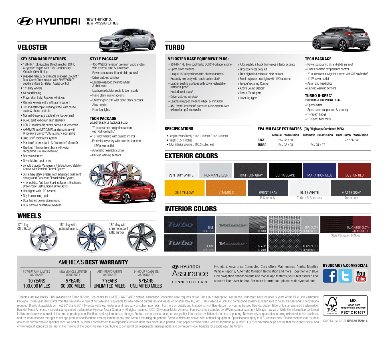 2014 Hyundai Veloster Brochure Page 6